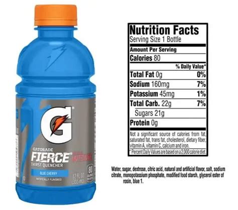 gatorade calories